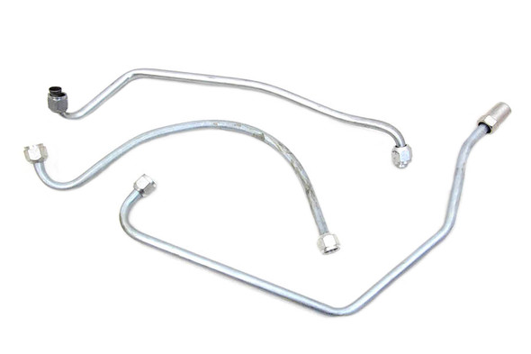 V-Twin - 40-1291 - Oil Line Set Zicad Plated - Fits 1949-1957 Harley-Davidson FL