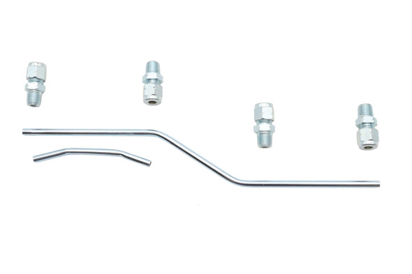V-Twin - 40-1767 - Rocker Box Oil Line Set Zinc Plated - Fits 1966-1984 Harley-Davidson FL, 1979-1983 FLT, 1971-1984 FX, 1982-1983 FXR
