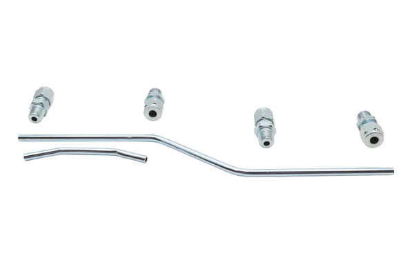 V-Twin - 40-1767 - Rocker Box Oil Line Set Zinc Plated - Fits 1966-1984 Harley-Davidson FL, 1979-1983 FLT, 1971-1984 FX, 1982-1983 FXR