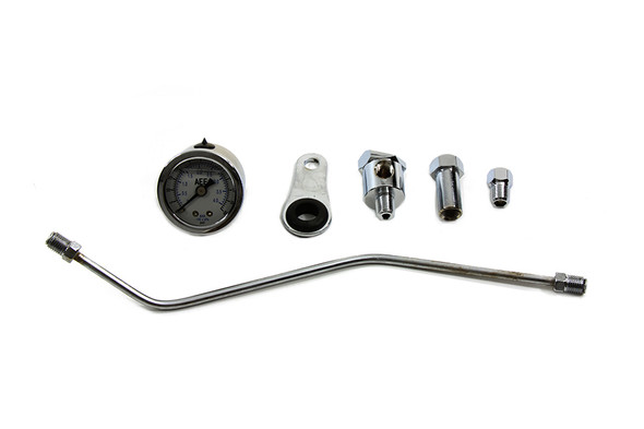 V-Twin - 40-4004 - Oil Gauge Kit - Fits 1984-1999 Harley-Davidson FXST, FLST, FLT, 1991-1999 FXD, 1984-1994 FXR