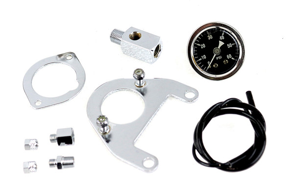 V-Twin - 40-9905 - Oil Pressure Gauge Mount Kit - Fits 1999-2005 Harley-Davidson FLHT, 2000-2017 FLST, 1999-2016 FLHR, 1999-2005 FXD, 2000-2017 FXST