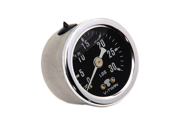 V-Twin - 40-9906 - Liquid Filled Oil Pressure Gauge