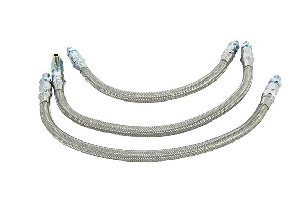 V-Twin - 40-9995 - Oil Line Set Without Elbows - Fits 1971-1980 Harley-Davidson FX, 1968-1980 FL