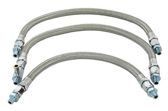 V-Twin - 40-9995 - Oil Line Set Without Elbows - Fits 1971-1980 Harley-Davidson FX, 1968-1980 FL