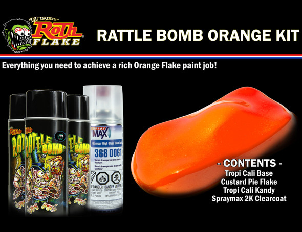 V-Twin - 41-0879 - Rattle Bomb Spray Kit Orange