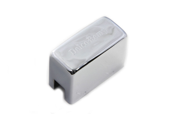 V-Twin - 42-0064 - Chrome Replica Delco Remy Style Relay Cover - Fits 1938-1957 Harley-Davidson W, 1941-1957 FL, 1938-1957 G, 1941-1948 U, 1938-1952 EL
