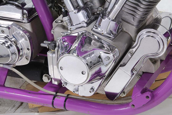 V-Twin - 42-0111 - Cam Cover Trim Chrome - Fits 1970-1984 Harley-Davidson FL, 1991-1992 FXD, 1982-1992 FXR, 1971-1984 FX, 1984-1992 FXST, 1979-1992 FLT, 1986-1992 FLST