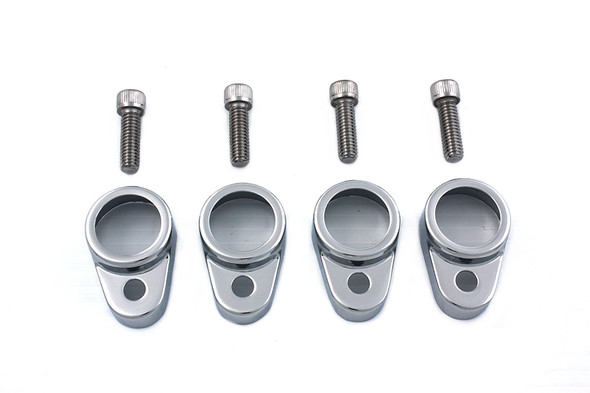 V-Twin - 42-0115 - Tappet Block Cover Set Chrome - Fits 1957-1985 Harley-Davidson XLH, XLCH