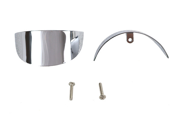 V-Twin - 42-0199 - Chrome Turn Signal Visor
