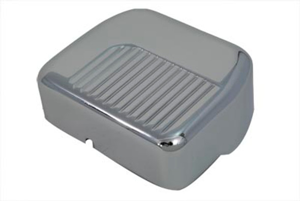 V-Twin - 42-0215 - Chrome Finned Panhead Style Coil Cover