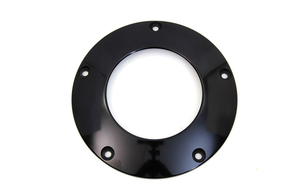 V-Twin - 42-0241 - Black 5-Hole C-Thru Derby Cover - Fits 1999-2018 Harley-Davidson FXST, 1999-2015 FLT, 1999-2017 FXD, 1999-2018 FLST