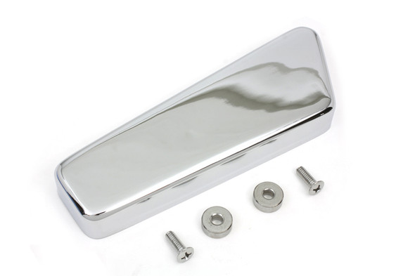 V-Twin - 42-0313 - Chrome Smooth Starter Relay Cover Kit - Fits 1965-1984 Harley-Davidson FL, FLH