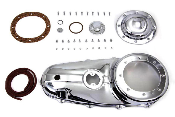 V-Twin - 42-0385 - Replica Outer Primary Cover Chrome Kit