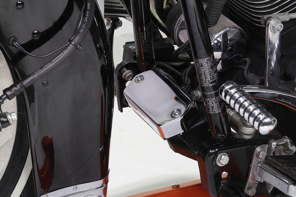 V-Twin - 42-0399 - Chrome Module Cover - Fits 1984-1999 Harley-Davidson FXST, 1982-1994 FXR, 1986-1999 FLST, 1980-1984 FL, 1980-1981 XL, 1980-1984 FX