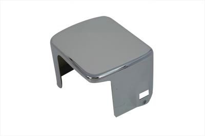 V-Twin - 42-0445 - Coil Cover Chrome Smooth - Fits 2000-2006 Harley-Davidson FLST, FXST