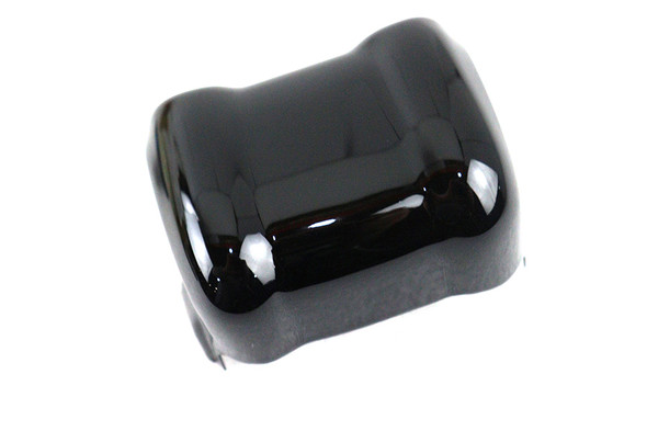 V-Twin - 42-0491 - Coil Cover Black Smooth - Fits 2007-2017 Harley-Davidson FLST, FXST