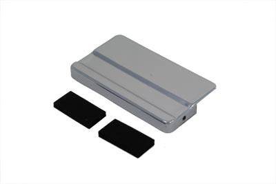 V-Twin - 42-0512 - Chrome Battery Top Cover - Fits 1971-1984 Harley-Davidson FXE, 1970-1978 XLCH