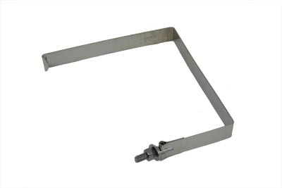 V-Twin - 42-0515 - Stainless Steel Battery Strap - Fits 1971-1978 Harley-Davidson FX (kickstart only), 1970-1978 XLCH