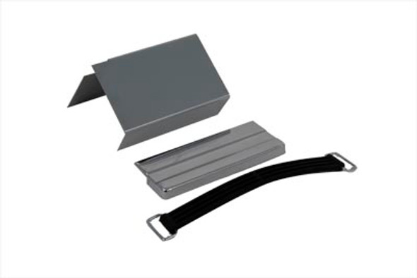 V-Twin - 42-0549 - Battery Cover Kit Chrome Smooth