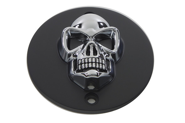 V-Twin - 42-0561 - Black Skull Style Point Cover - Fits 1986-2003 Harley-Davidson XL
