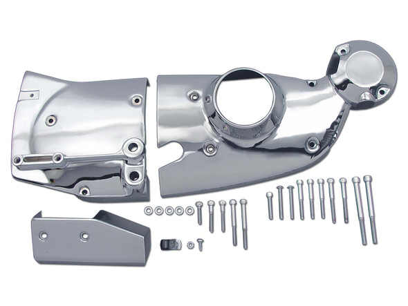 V-Twin - 42-0658 - Chrome Cam and Sprocket Cover Kit - Fits 1981-1982 Harley-Davidson XL