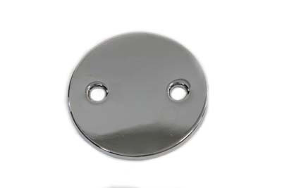 V-Twin - 42-0659 - Flat Inspection Cover Chrome - Fits 1937-1948 Harley-Davidson UL, 1936-1940 EL, 1941-1964 FL