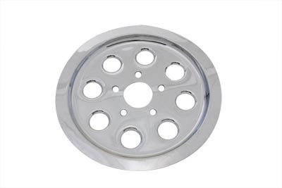 V-Twin - 42-0670 - Rear Pulley Cover 61 Tooth Chrome - Fits 1991-2003 Harley-Davidson XL