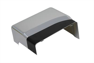 V-Twin - 42-0701 - Battery Top and Side Cover Chrome with Black Accent - Fits 1991-2005 Harley-Davidson FXD
