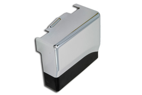 V-Twin - 42-0701 - Battery Top and Side Cover Chrome with Black Accent