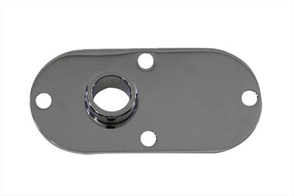 V-Twin - 42-0739 - Oval Inspection Cover Chrome - Fits 1991-2005 Harley-Davidson FXD