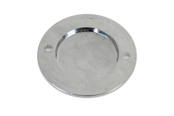 V-Twin - 42-0748 - Chrome 2-Hole Flame Ignition System Cover