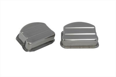 V-Twin - 42-0771 - Replica Stainless Steel Panhead Valve Cover - Fits 1948-1965 Harley-Davidson FL