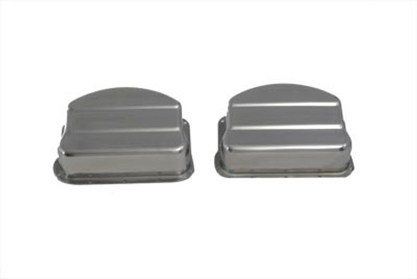 V-Twin - 42-0771 - Replica Stainless Steel Panhead Valve Cover
