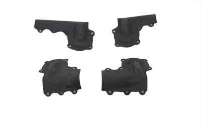 V-Twin - 42-0854 - Knucklehead Rocker Arm Cover Set Parkerized - Fits 1941-1947 Harley-Davidson FL, 1938-1940 EL