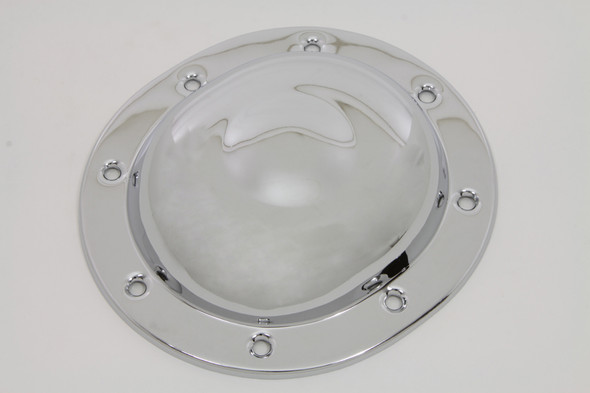 V-Twin - 42-0873 - Steel Dimple Derby Cover Chrome - Fits 1937-1948 Harley-Davidson UL, 1936-1940 EL, 1941-1963 GE, WL, 1941-1964 FL