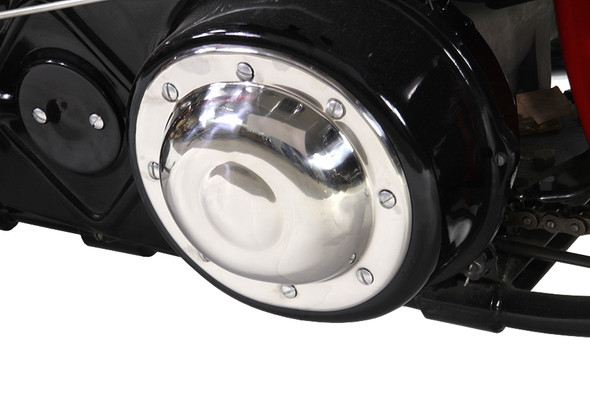 V-Twin - 42-0875 - Replica Dimple Derby Cover Stainless Steel