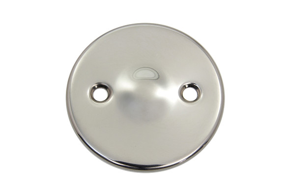 V-Twin - 42-0876 - Primary Inspection Cover Stainless Steel - Fits 1937-1948 Harley-Davidson UL, 1936-1940 EL, 1941-1964 FL
