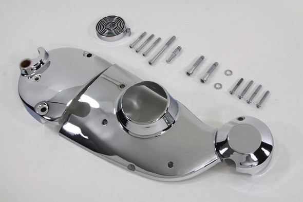 V-Twin - 42-0894 - Chrome Cam and Sprocket Cover Kit