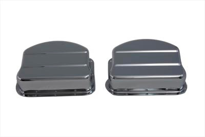 V-Twin - 42-0901 - Replica Panhead Valve Cover Chrome - Fits 1948-1965 Harley-Davidson FL