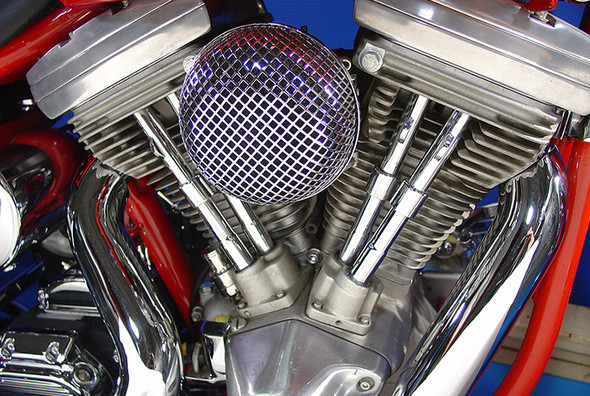 V-Twin - 42-0903 - Pushrod Cover Set Chrome - Fits 1984-1998 Harley-Davidson FXST, FLT, 1991-1998 FXD, 1984-1994 FXR, 1986-1998 FLST