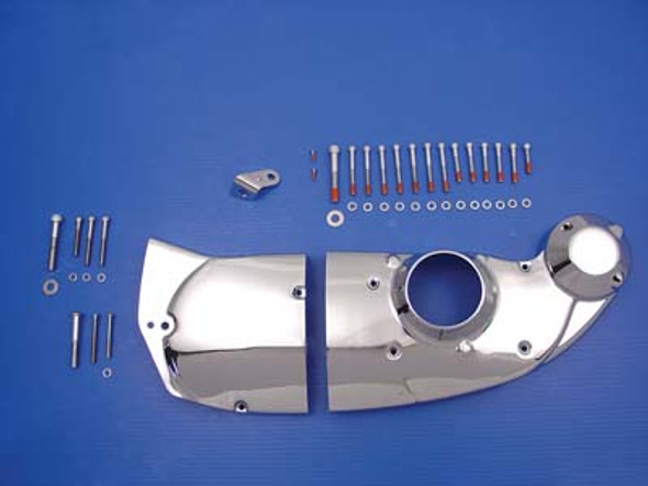 V-Twin - 42-0932 - Chrome Cam and Sprocket Cover Kit