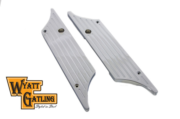 V-Twin - 42-1104 - Wyatt Gatling Saddlebag Face Plate - Fits 1993-2013 Harley-Davidson FLT