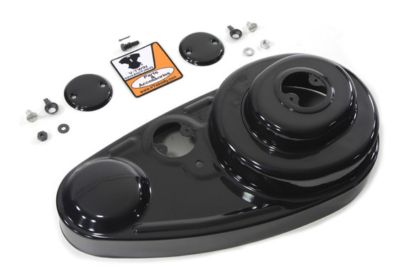 V-Twin - 42-1114 - Black 45 inch Outer Primary Cover Kit