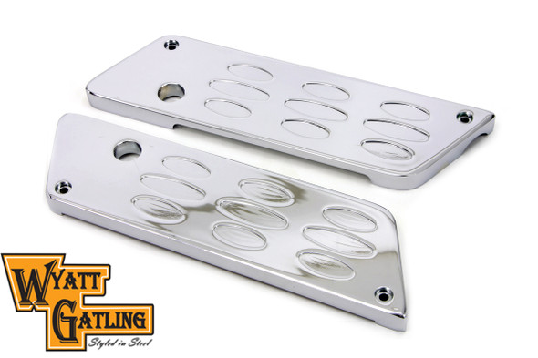 V-Twin - 42-1128 - Wyatt Gatling Saddlebag Face Plate