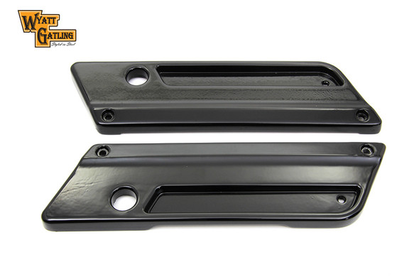 V-Twin - 42-1181 - Wyatt Gatling Saddlebag Face Plate - Fits 1993-2013 Harley-Davidson FLT