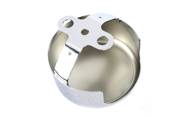 V-Twin - 42-1192 - Skull Horn Cover Chrome