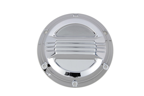V-Twin - 42-1374 - Chrome Air Flow Derby Cover