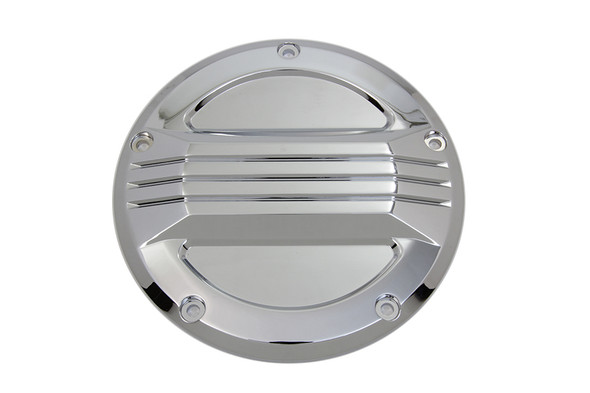 V-Twin - 42-1376 - Chrome Air Flow Derby Cover