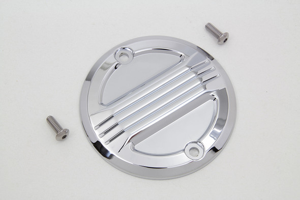 V-Twin - 42-1385 - Chrome Air Flow Ignition System Cover - Fits 1984-1998 Harley-Davidson FXST, FLT, 1991-1998 FXD, 1984-1994 FXR, 1986-1998 FLST