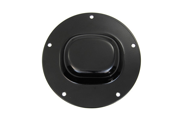 V-Twin - 42-1388 - Black Nostalgic 5-Hole Derby Cover